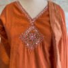 IMG_1740 Mul Chanderi Rust Orange 3-Piece Set