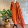 IMG_1742 Mul Chanderi Rust Orange 3-Piece Set