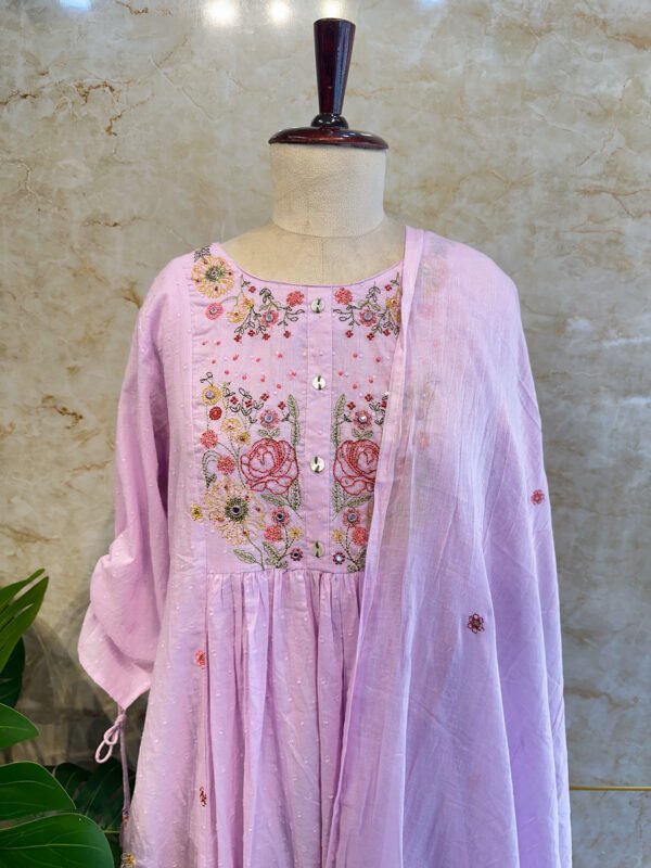 IMG_1767 Elegant Light Purple Mul Cotton 3-Piece Set