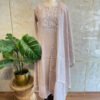 IMG_1790 Elegant Beige Mul Chanderi 3-Piece Set