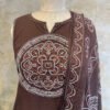 IMG_1807 Elegant Brown Bandhini 3-Piece Set