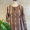 IMG_1813 Elegant Brown & Ivory Cotton 3-Piece Set