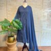 IMG_1819 Elegant Navy Blue Hand Embroidery 3-Piece Set