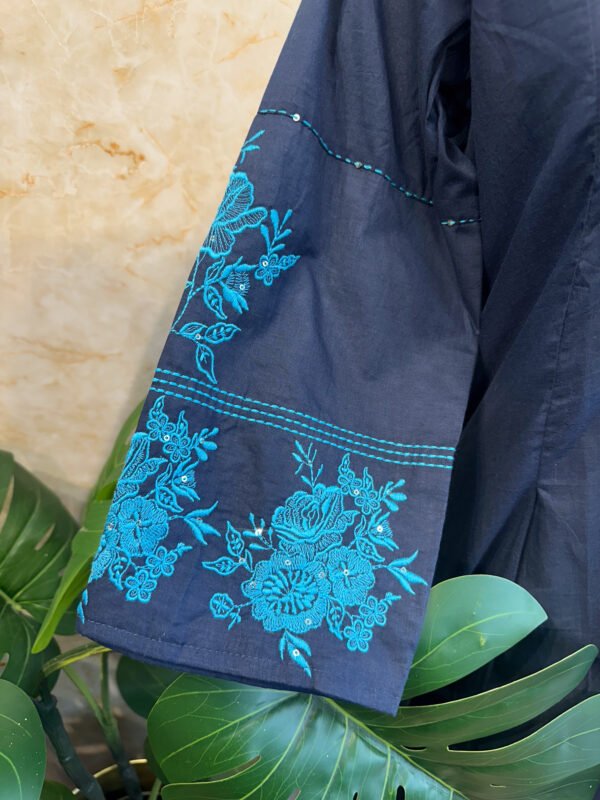 IMG_1820 Elegant Navy Blue Hand Embroidery 3-Piece Set
