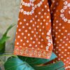 IMG_1826 Elegant Rust Orange Bandhini 3-Piece Set