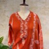 IMG_1842 Elegant Rust Orange Cotton 3-Piece Set
