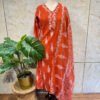 IMG_1843 Elegant Rust Orange Cotton 3-Piece Set